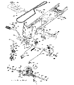 Drive Diagram and Parts List for LTH1842TWIN (96041005300, 960410053)(2007-03) Husqvarna Lawn Tractor