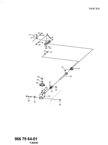 Drive Diagram and Parts List for 966796401 2012 Husqvarna Snow Blower