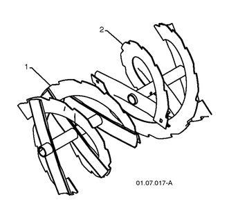 Auger Housing Impeller 1 Diagram and Parts List for 5524ST (96191001612)(2012-08) Husqvarna Snow Blower