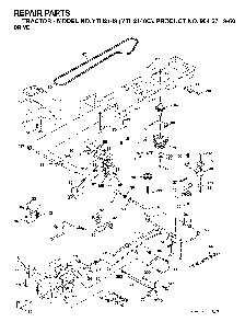 Drive Diagram and Parts List for YTH2148C (954571960)(2004-03) Husqvarna Lawn Tractor