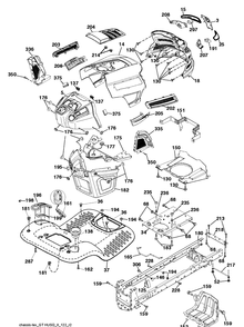 Chassis / Frame Diagram and Parts List for YTH22V46 (96045004800)(2013-09) Husqvarna Lawn Tractor