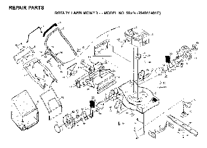 Repair Parts Diagram and Parts List for 56SFE (954065401C)(1995-04) Husqvarna Lawn Mower