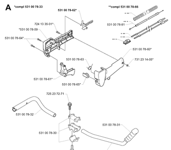 Part Location Diagram of 531007862 Husqvarna 