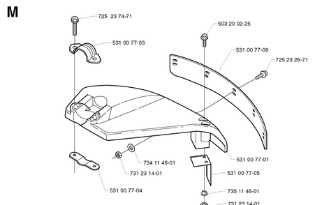 Part Location Diagram of 531007704 Husqvarna 