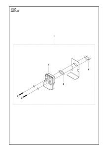Muffler Diagram and Parts List for 321SP  Husqvarna Sprayer