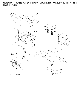 Seat Diagram and Parts List for CTH180TWIN (96061018600)(2008-08) Husqvarna Lawn Tractor