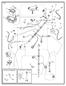 Electrical Diagram and Parts List for GT48DXLS (960430233-00)(2016-11) Husqvarna Lawn Tractor
