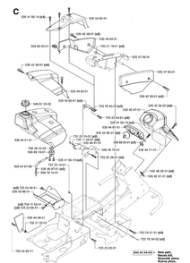 Cover Diagram and Parts List for PR18AWD (953536601)(2005-03) Husqvarna Lawn Mower