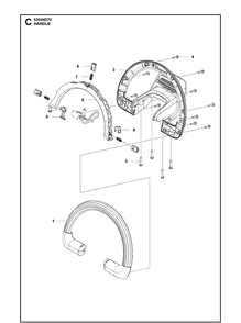 Part Location Diagram of 579563402 Husqvarna Front Handle