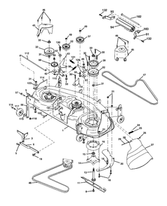 Mower Deck / Cutting Deck Diagram and Parts List for GTH2548-LOGT25H48B/954572134 2004-01 Husqvarna Lawn Tractor