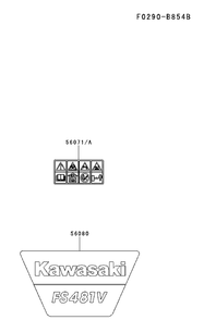 Decals Diagram and Parts List for FS481V-AS55 2017-09 Husqvarna Engine