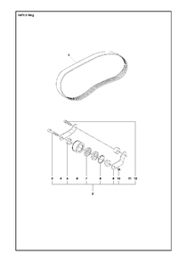 Belt Diagram and Parts List for K970IIRING 2015-03 Husqvarna Circular Saw