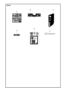 Decals Diagram and Parts List for R112C (967178402)(2021-01) Husqvarna Lawn Mower