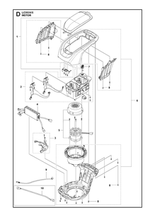 Motor Diagram and Parts List for LC353IVX  Husqvarna Lawn Mower
