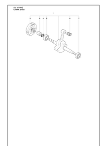 Crank Shaft Diagram and Parts List for 372 (X-TORQ)(2010-04) Husqvarna Chainsaw
