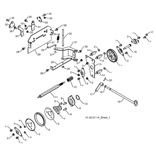 Drive 5 Diagram and Parts List for 14527SBLS (961930049)(2009-07) Husqvarna Snow Blower