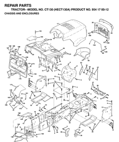 Part Location Diagram of 532168428 Husqvarna Fender