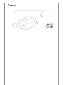 Cylinder Cover Diagram and Parts List for 359 2010-02 Husqvarna Chainsaw