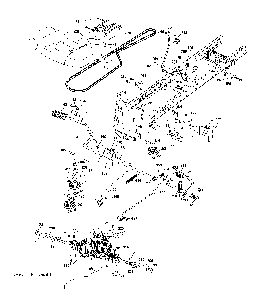 Drive Diagram and Parts List for YTH200TWIN (96041006301)(2008-09) Husqvarna Lawn Tractor