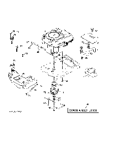 Engine Diagram and Parts List for GTH260TWIN (96041004500)(2007-02) Husqvarna Lawn Tractor