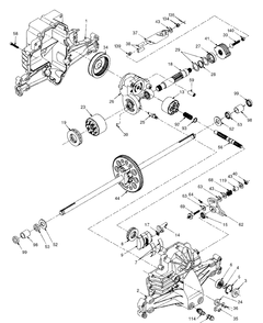 Hydro Gear Transaxle Diagram and Parts List for LTH130 (954140005E)(1997-10) Husqvarna Lawn Mower
