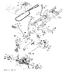 Drive Diagram and Parts List for YTH2754T (96041006201)(2008-11) Husqvarna Lawn Tractor