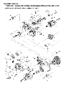 Transmission Diagram and Parts List for GTH200 (HC20VH50A, 954002771)(1996-04) Husqvarna Lawn Tractor
