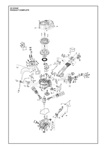 Complete Product Diagram and Parts List for HV635AE  Husqvarna Engine