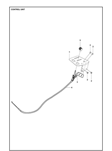 Controls Diagram and Parts List for R216T AWD Husqvarna Lawn Mower