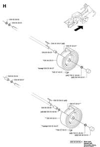Wheels And Tires Diagram and Parts List for PR18AWD (953536601)(2005-03) Husqvarna Lawn Mower