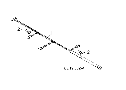 Wire harness Diagram and Parts List for 96193009604  Husqvarna Snow Blower