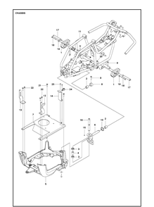 Part Location Diagram of 579569501 Husqvarna Frame