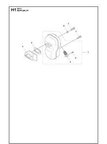Muffler 2 Diagram and Parts List for 545F  Husqvarna Brush Cutter