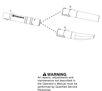 Tube Diagram and Parts List for 125B (LOWES)(2010-01) Husqvarna Leaf Blower / Vacuum