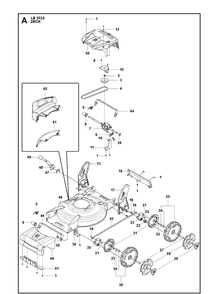 Mower Deck / Cutting Deck Diagram and Parts List for LB253S (967656401)(2019-01) Husqvarna Lawn Mower