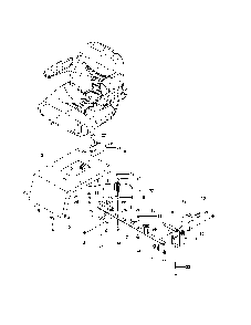 Seat Diagram and Parts List for MZ6128-966502301  Husqvarna Lawn Mower
