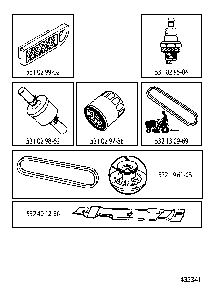 Frequently Used Parts Diagram and Parts List for YTH2754T (96041022100)(2010-12) Husqvarna Lawn Tractor