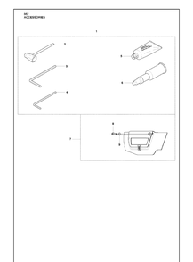 Accessories Diagram and Parts List for 357 2010-02 Husqvarna Chainsaw