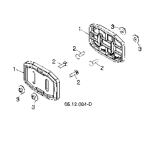 Skid show Diagram and Parts List for 96193009703  Husqvarna Snow Blower