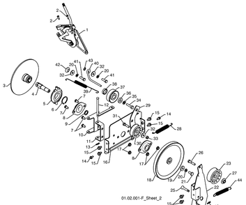 Drive / Disc Diagram and Parts List for 1130SB (96193004300)(2008-11) Husqvarna Snow Blower