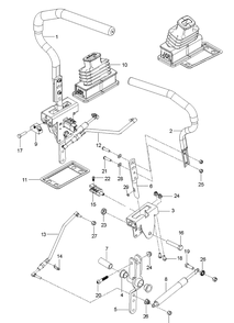 Steering Diagram and Parts List for Z248F (96795390200)(2018-09) Husqvarna Lawn Mower