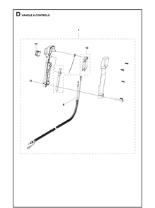 Part Location Diagram of 596197801 Husqvarna Throttle Assy