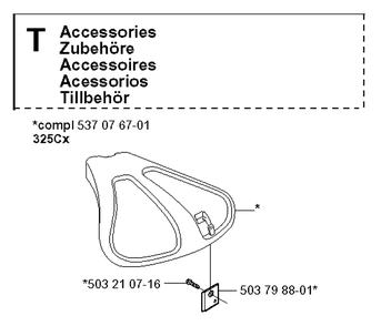 Guards Diagram and Parts List for 325CX 20051800001-20051800000 Husqvarna Edger