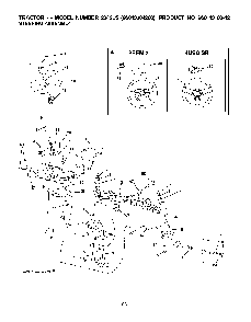 Steering Diagram and Parts List for 2042LS (96043004200)(2008-01) Husqvarna Lawn Tractor