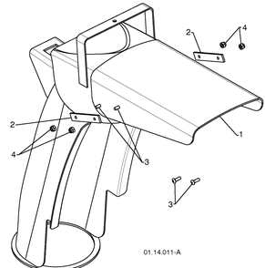 Control Panel / Discharge Chute 3 Diagram and Parts List for 11524E (96193006600)(2010-05) Husqvarna Snow Blower