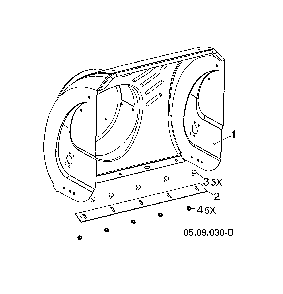 Auger housing Diagram and Parts List for 96193009604  Husqvarna Snow Blower