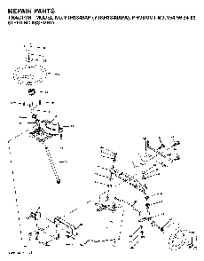 Steering Diagram and Parts List for YTKH1848XPA (954568489)(2004-03) Husqvarna Lawn Tractor