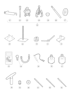 Part Location Diagram of 603001850 Husqvarna Clutch Tool Kit