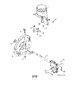 Impeller/gearbox Diagram and Parts List for 96193009705  Husqvarna Snow Blower