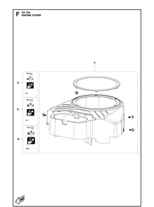 Part Location Diagram of 598599601 Husqvarna Cover Kit